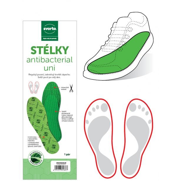 Univerzální vložky antibacterial vel. 36-46