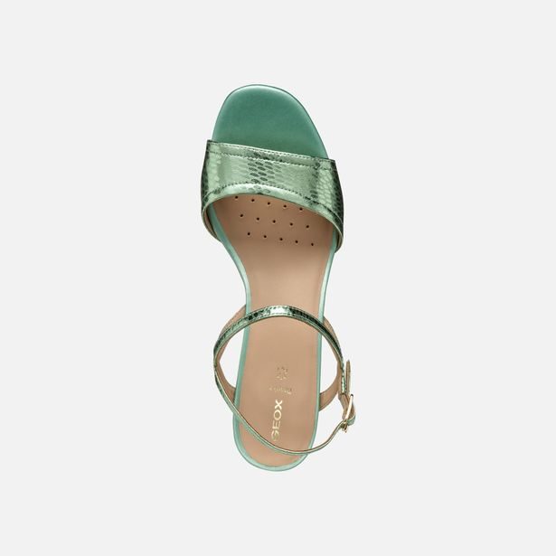 Zelené dámské sandály Geox New Eraklia 50