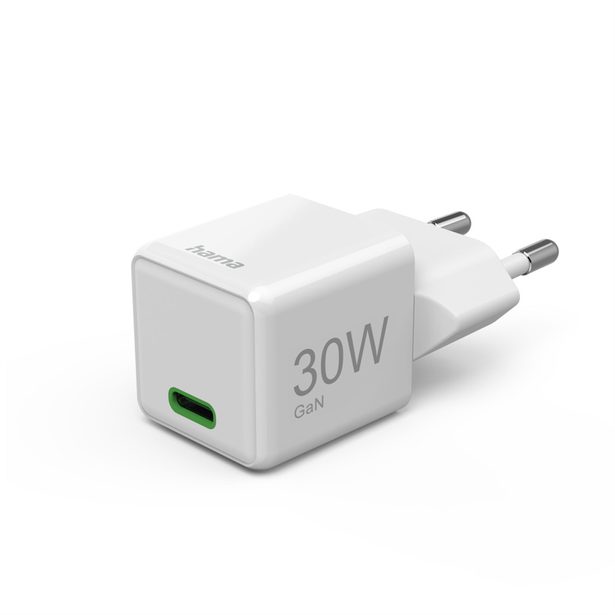 Hama rychlá USB nabíječka, USB-C PD/QC 30 W, super-mini