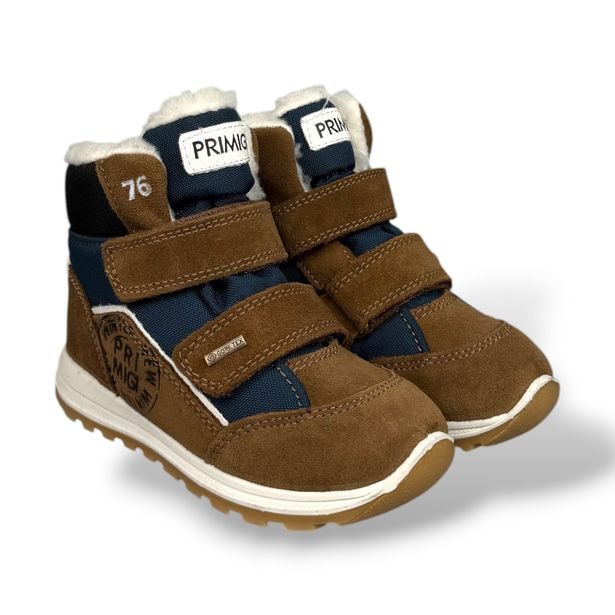 Primigi dětské zimní kotníkové boty hnědé GORE-TEX