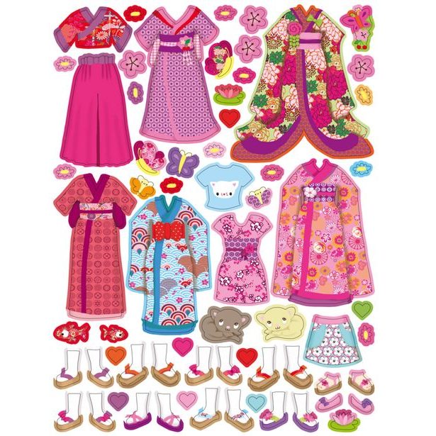 Šaty pre AKIKO ─ Kniha samolepiek Baagl