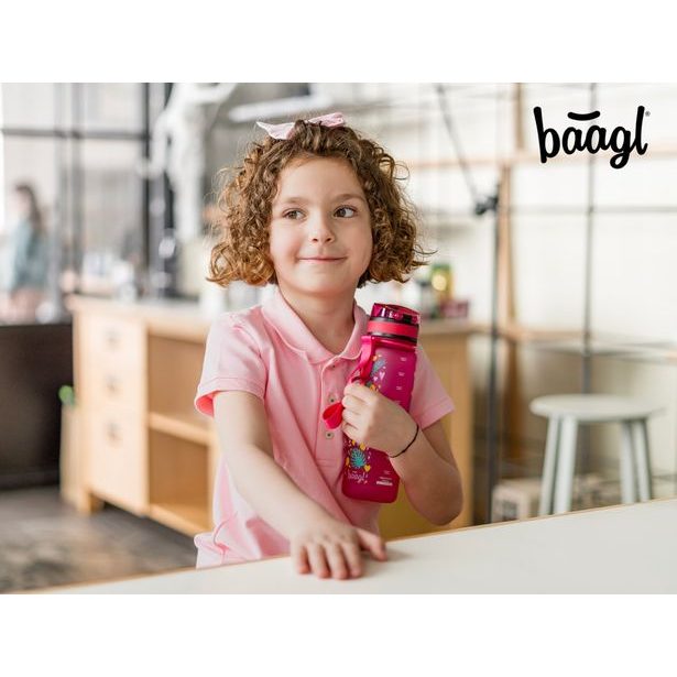 BAAGL Tritanová láhev na pití Plameňáci, 500 ml