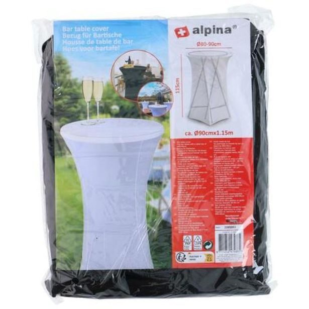 ALPINA Přehoz na barový stůl černý ED-247488cern