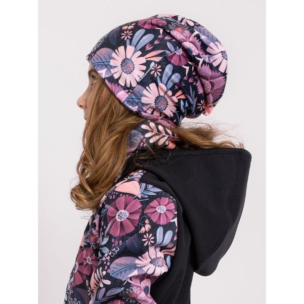 Unuo, Dětský nákrčník z fleecu Basic, Kouzelné květiny