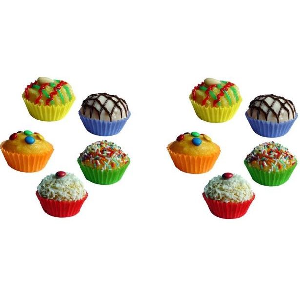 košíček d25x19mm, 200ks, bar.papír, MUFFINY