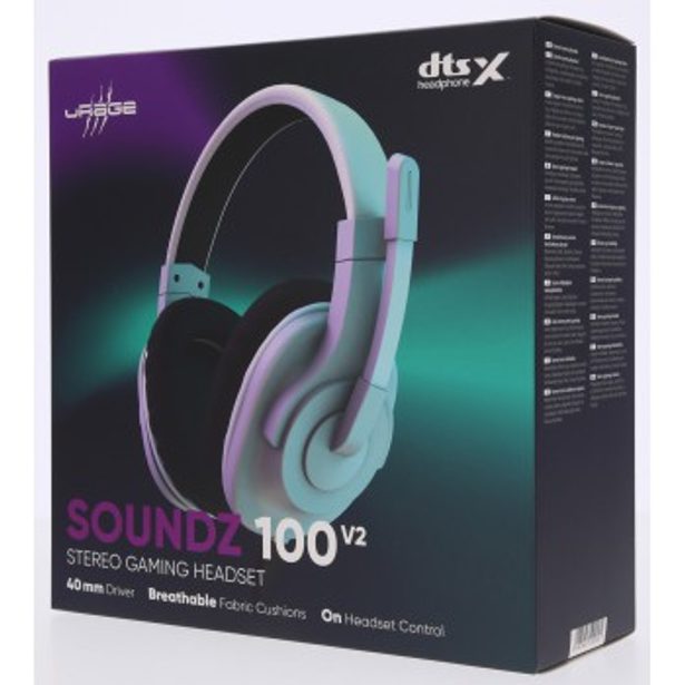 uRage gamingový headset SoundZ 100 V2, bílý