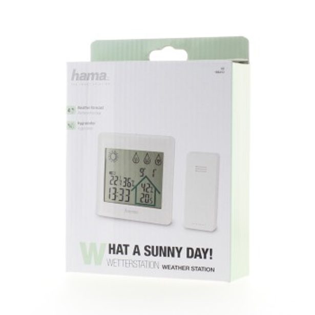 Hama Action, elektronická meteostanice, bílá