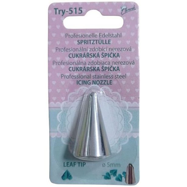 špička d18x30mm LIST TIP d 5mm TRY-515, zdobící, NR