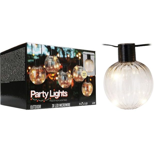 PROGARDEN Světelný řetěz žárovky LED PARTY 10 ks 6,8m KO-AF5300250