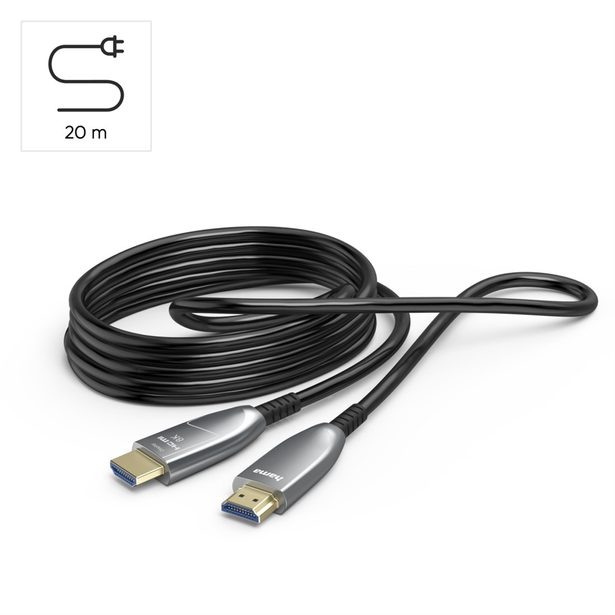 Hama optický aktivní HDMI kabel 8K Ultra High Speed, 20 m