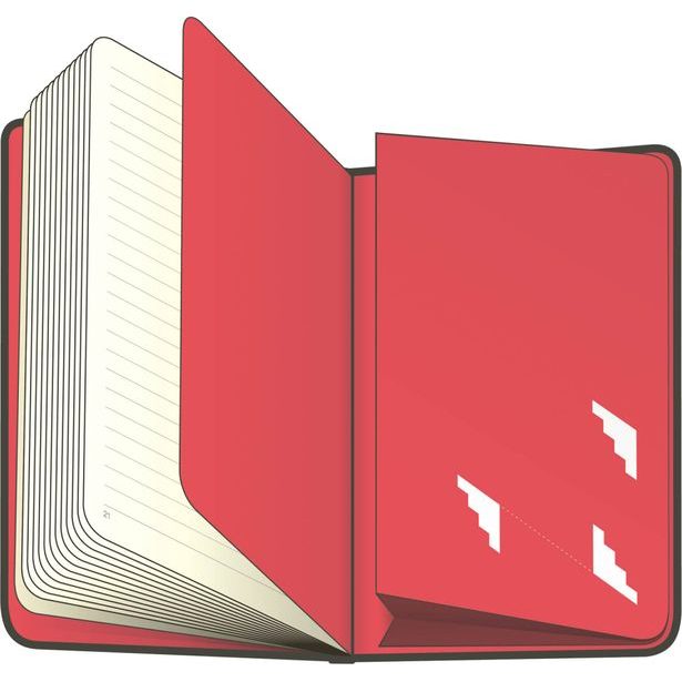 Notes Isometric, nelinkovaný, 13 × 21 cm Baagl