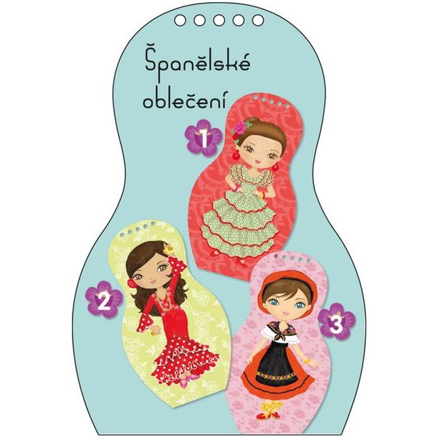 Obliekame španielske bábiky INES – Maľovanky Baagl