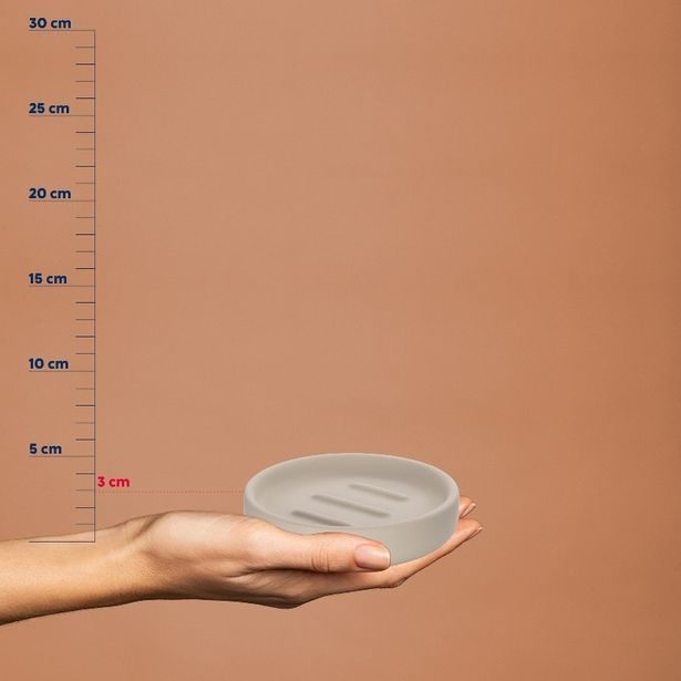 KELA Miska na mýdlo Sana bílá béžová KL-23949