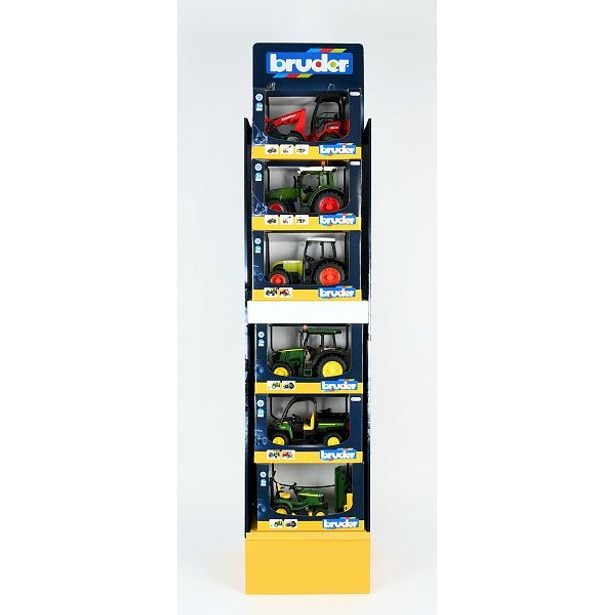 BRUDER Display - zemědělské stroje, 6 x 2 ks