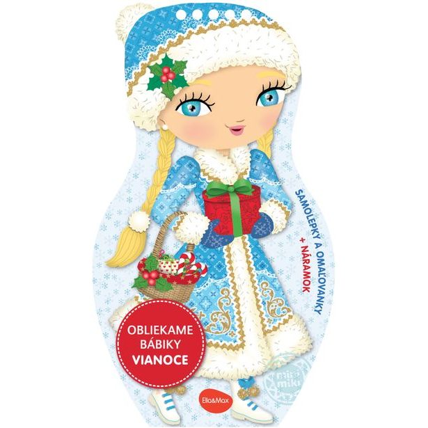 Obliekame bábiky VIANOCE – Maľovanky