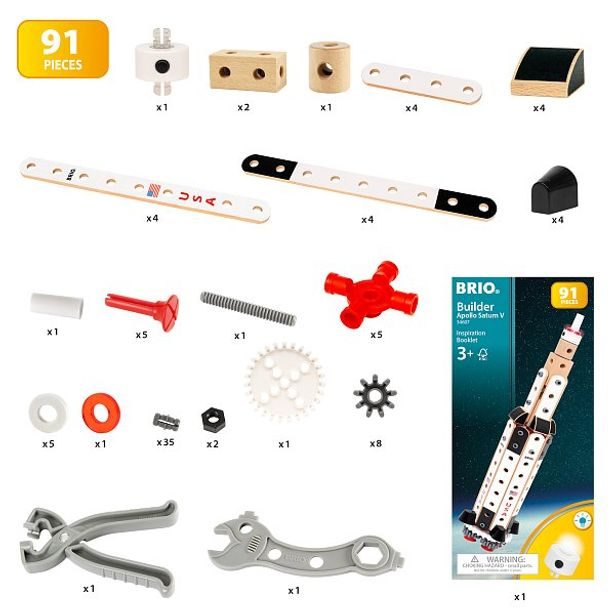 BRIO Stavebnice BRIO BUILDER NASA Apollo Saturn V
