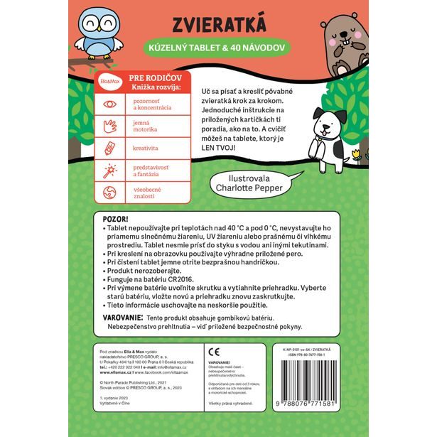 Kúzelný tablet & 40 návodov – ZVIERATKÁ