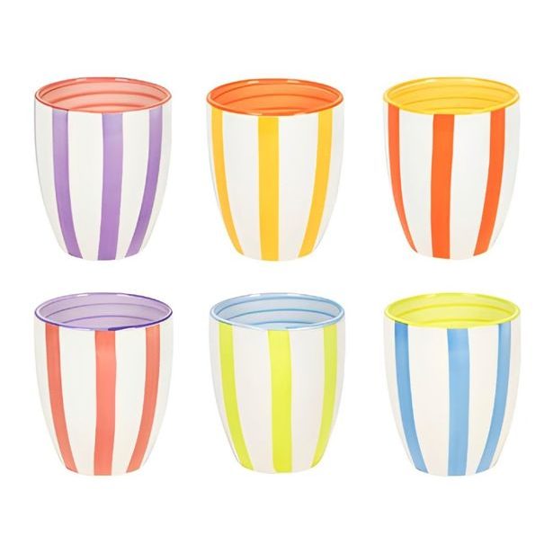 HIT Hrnky na kávu espresso sada 6 ks 180 ml SUMMER HT-24326109