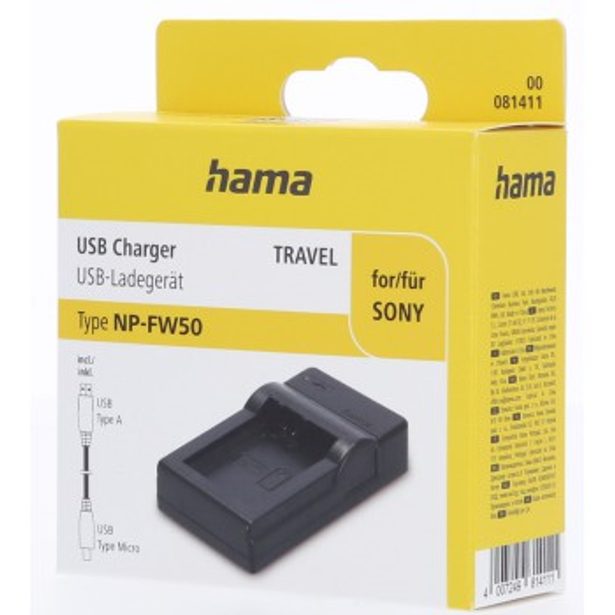 Hama USB foto nabíječka pro Sony NP-FW50