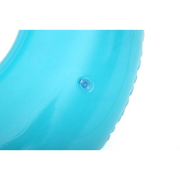 Nafukovací dvojitý kruh s madly modrý - 188x117 cm