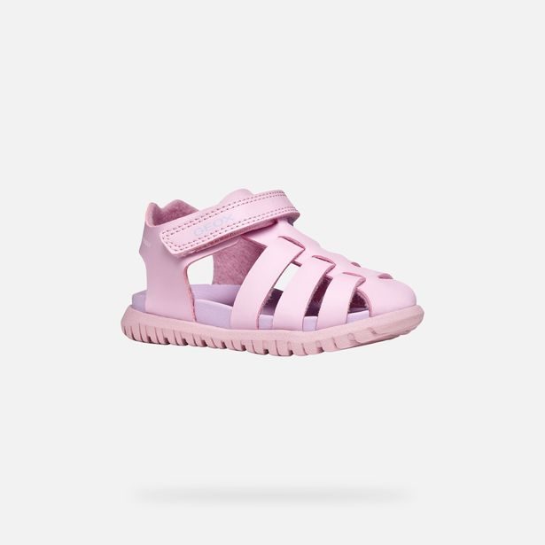 Růžové dívčí sandály Geox Sandal Fusbetto