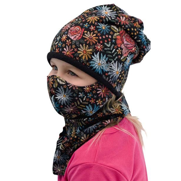 ESITO Zimní čepice spadená Katya - černá