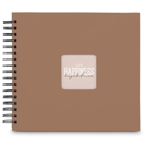 Hama album klasické spirálové FINE ART 28x24 cm, 50 stran, mousse, černé listy