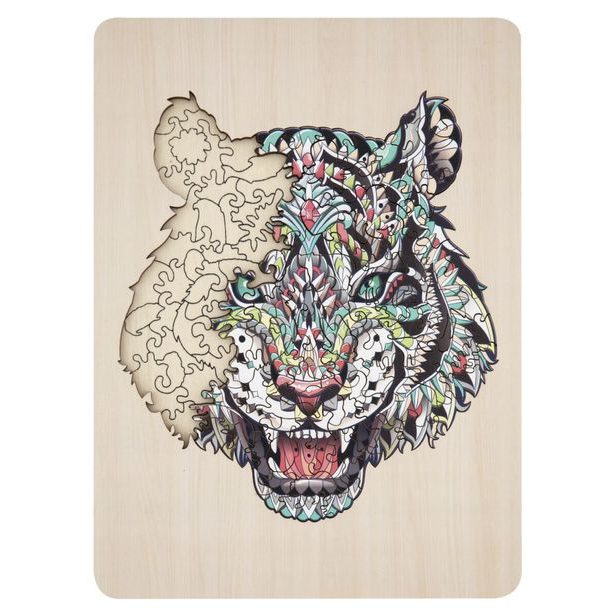 Dřevěné puzzle Tygr - 132ks