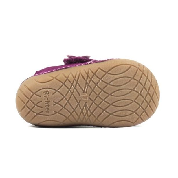 Dětské capáčky na suchý zip Richter - magenta/candy