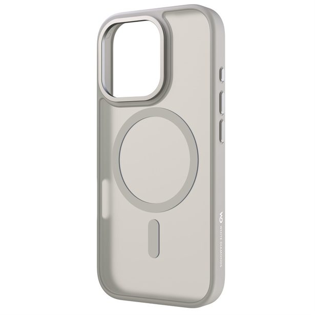 White Diamonds Hybrid Case, kryt pro Apple iPhone 16 Pro, magnetický, matný, poloprůhledný pískový