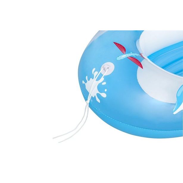 Nafukovací člun s lanem - mix (červená, zelená), 102x69cm