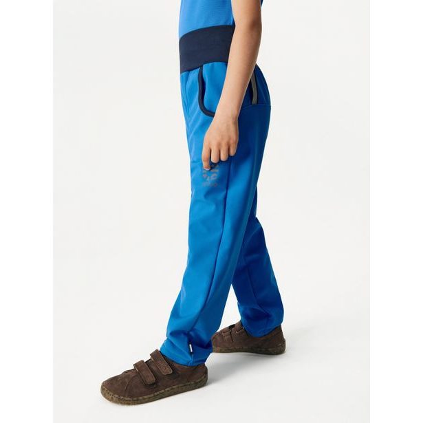 Dětské softshellové kalhoty s fleecem Basic, Modrá