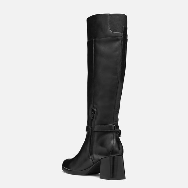 Černé dámské kozačky Geox Walk Pleasure 55