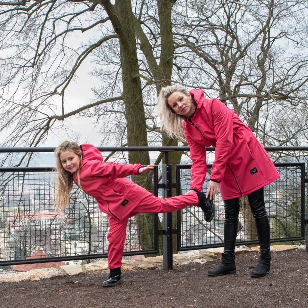 ESITO Dívčí parka Elega Pink - růžová / 86