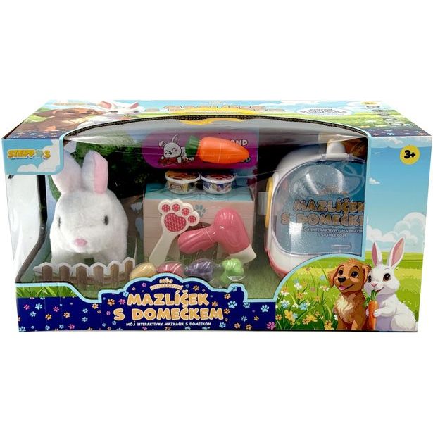 STEPPOS Můj interaktivní mazlíček s domečkem - Králíček