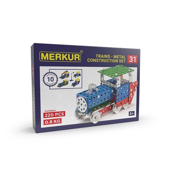 Merkur 031 Železniční modely, 211 dílů, 10 modelů