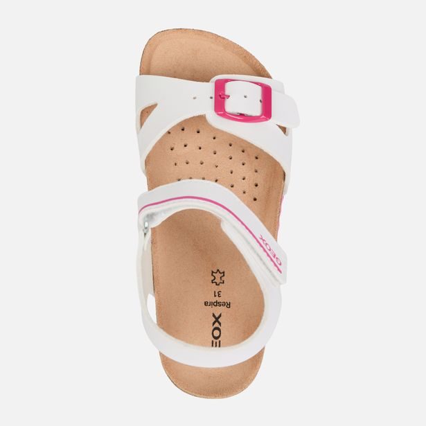 Bílé dívčí sandály Geox Adriel