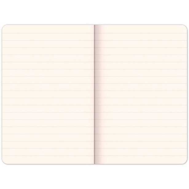 Notes Hardy hnědý, linkovaný, 13 × 21 cm Baagl