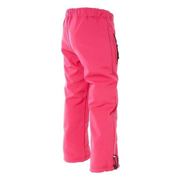 MODADETI_ADELLiNO Dětské letní softshellové nepromokavé kalhoty růžové