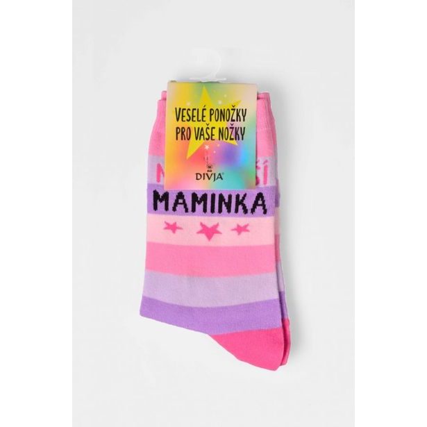 Vtipné ponožky - Nejlepší maminka