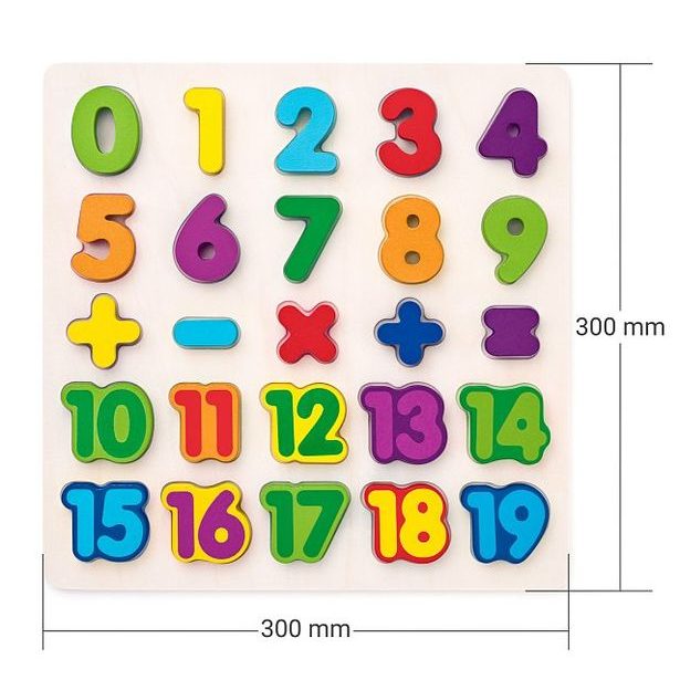 Puzzle - číslice na desce