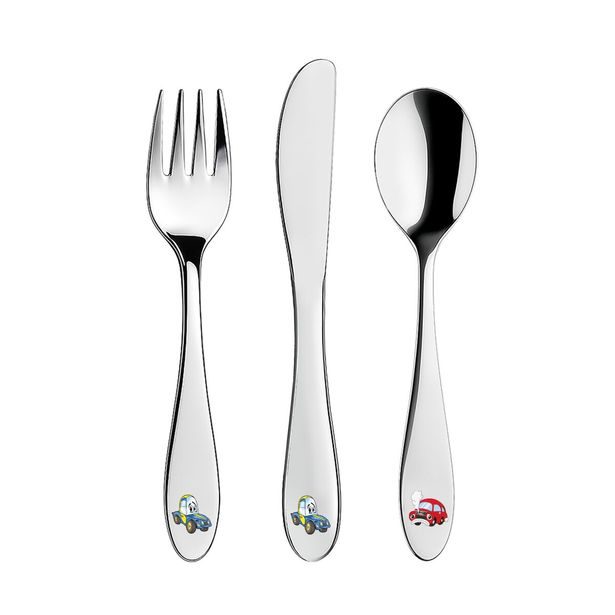Jídelní dětské příbory AUTO 3 díly