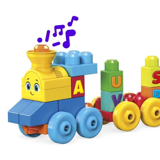 MEGA BLOKS HUDEBNÍ VLÁČEK S PÍSMENKY
