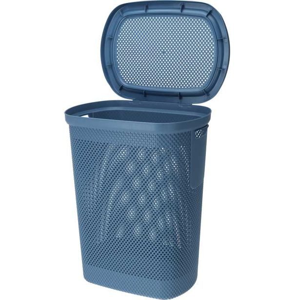 EXCELLENT HOUSEWARE Koš na prádlo s víkem 60 l modrá KO-027100390modr