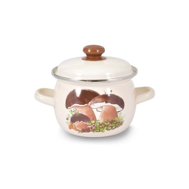 TORO BUCLATÝ HRNEC "HOUBY" S POKLICÍ 1,5 L, SMALT_hamashop