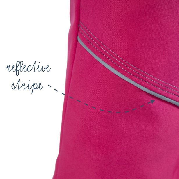 MODADETI_ADELLiNO Dětské letní softshellové nepromokavé kalhoty růžové