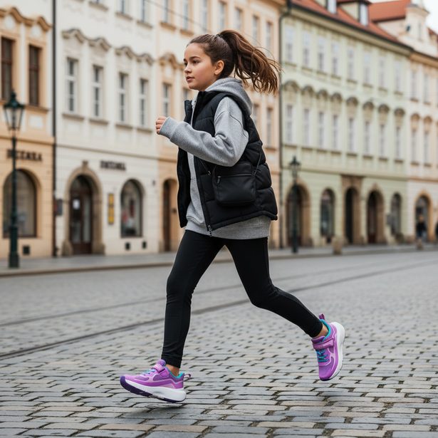 Růžové dívčí tenisky Geox Pro-ran