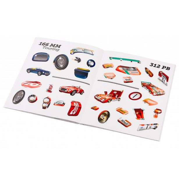 FERRARI, sportovní vozy – Kniha samolepek Baagl