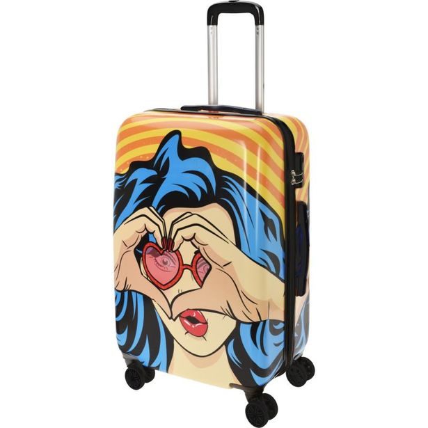 PROWORLD Kufr cestovní na kolečkách sada 2 ks motiv pop art KO-DG9001030