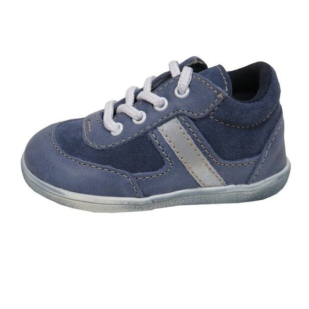 Dětská kožená obuv Jonap 051/S Modro šedá